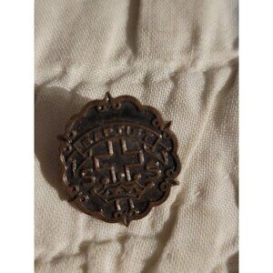 Vintage Baptist SS Sunday School Little System Cross And Crown Lapel Pin .5"